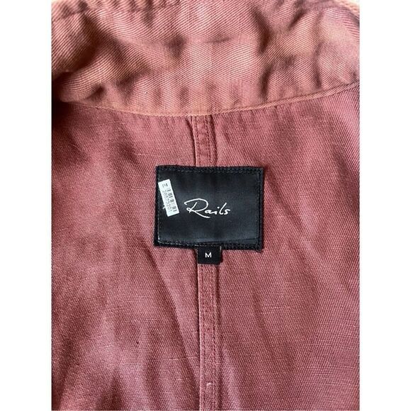Rails Collins Jacket Brick Brown size M Utility Full zip - Picture 7 of 16